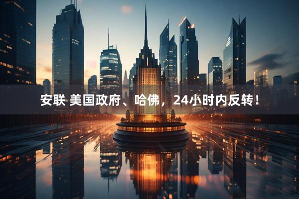安联 美国政府、哈佛，24小时内反转！