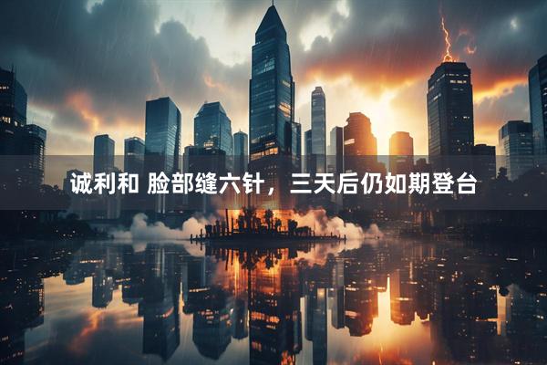 诚利和 脸部缝六针，三天后仍如期登台