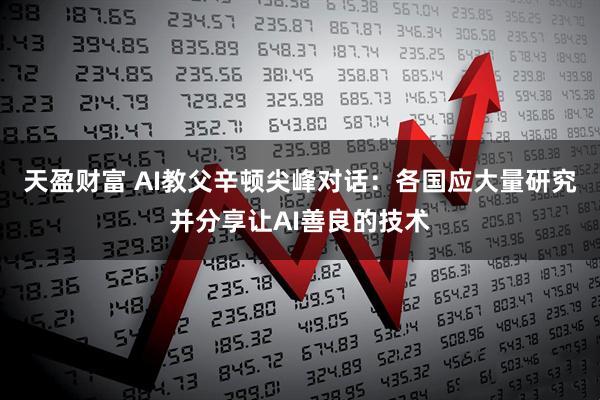 天盈财富 AI教父辛顿尖峰对话：各国应大量研究并分享让AI善良的技术